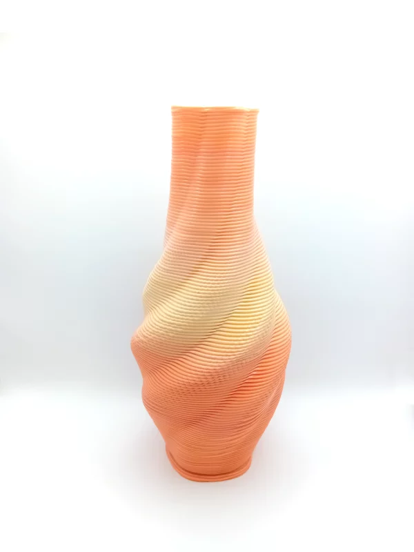 Twisted vase R-HDPE PlastOK PokUP