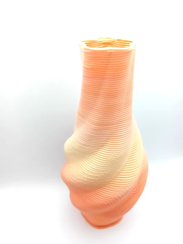 Twisted vase R-HDPE PlastOK PokUP