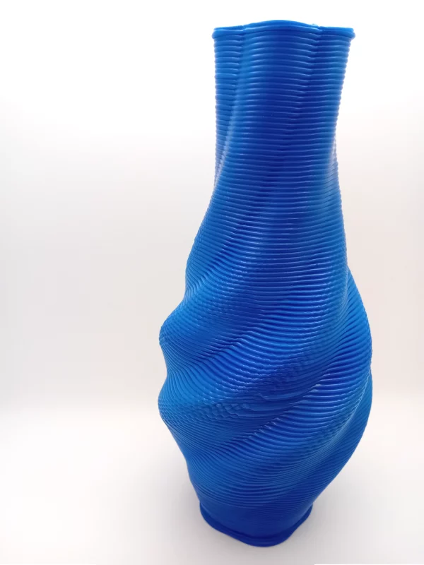 Twisted vase R-HDPE PlastOK PokUP