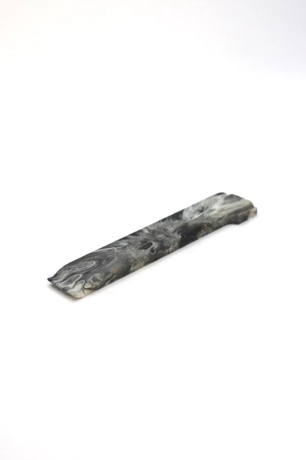 grey recycled tire lever, bottom view